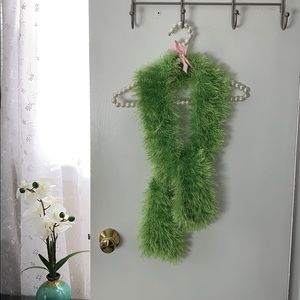 Silky Soft! Boho Handcrafted Green Scarf